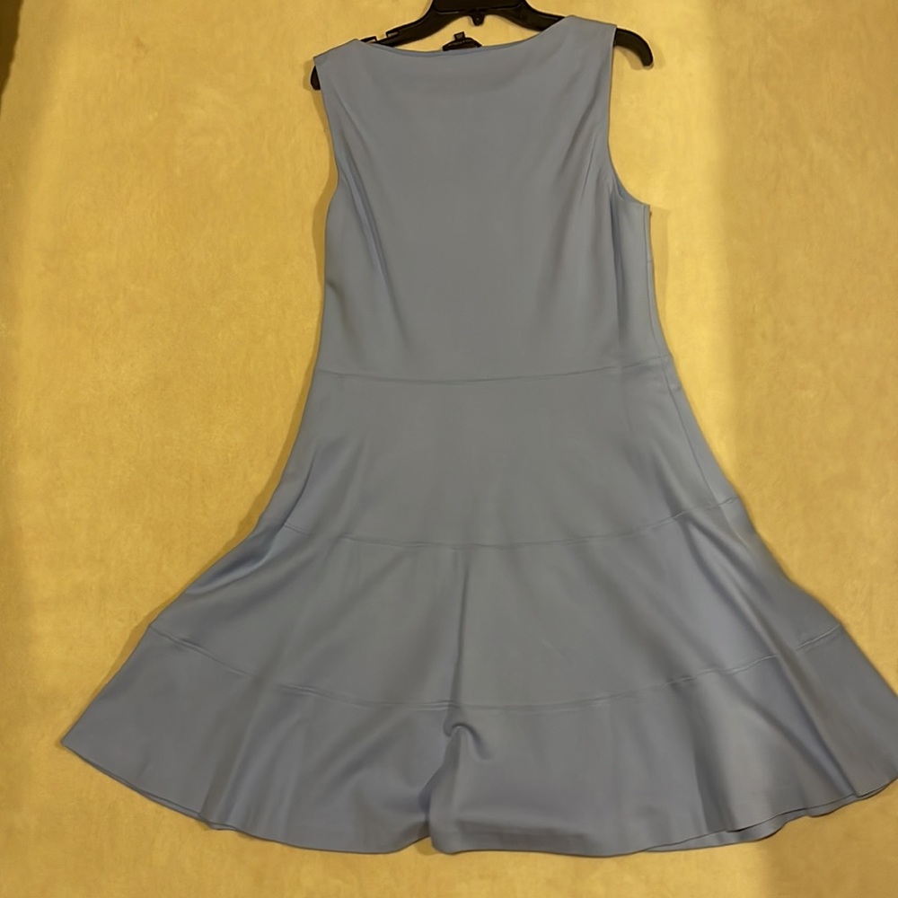 Lord and Taylor Fit and Flare Blue dress in size large - Picture 6 of 7